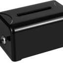 Polmart Tip / Donation / Suggestion / Business Card Collection Box with Lock (Black)