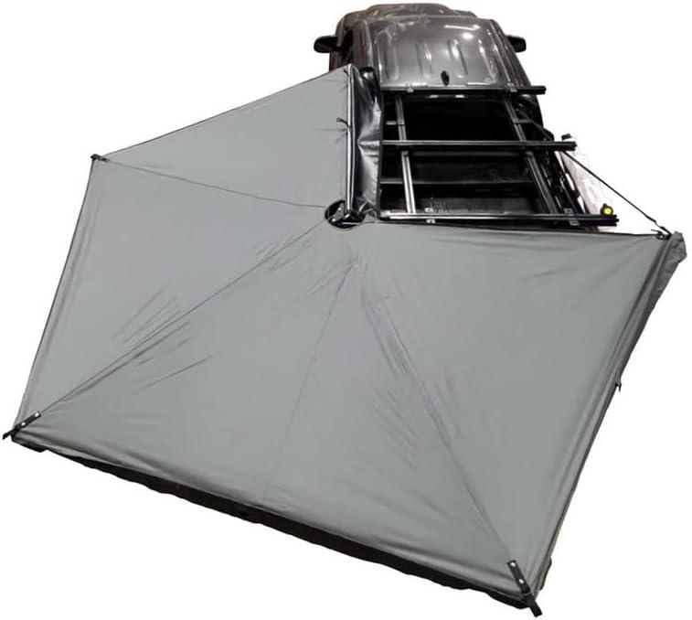 Overland Vehicle Systems HD Nomadic 270 LTE Drivers Side Awning | Dark Gray | Includes Black Travel Cover | 19679907