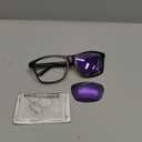 ROCKNIGHT HD Polarized Driving Sunglasses UV400 Protection Lightweight Al-Mg Metal Frame Outdoor Casual 60mm (Black Frame/Purple Lens)