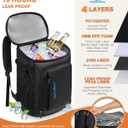 Capolo Cooler Backpack Insulated Waterproof for Women Men,36/45 Cans Lunch Backpack Coolers Leak Proof Soft Cooler Bag Ice Chest for Camping Beach