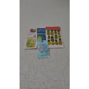 TABLETOP CRITTER PONG 3 BALLS & 3 STANDS, Metallic Pop Up Stikers , Body Basic 4 ct, MAKES 3 PINEAPPLE