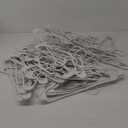 NEATERIZE Clothes Hangers 50 Pack White - Plastic Hangers - Ganchos Colgar Ropa