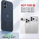 Faiono Magnetic for iPhone 17 Case [Full Camera Protection][Military-Grade Protection][Compatible with MagSafe] Shockproof Protective Slim Phone Case for iPhone 17, Midnight Blue