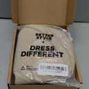 Nylon Crescent Crossbody Bag for Women Purses Trendy Men,Small Travel Sling Bag Hobo (Beige+black)