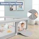 Baby Playpen for Babies and Toddlers 50 x 50 inch, Play Yards Indoor & Outdoor, Sturdy Safety Play Pen with Soft Breathable Mesh, Baby Fence