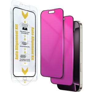 2 Pack Gradient for iPhone 17 Pro Max Privacy Screen Protector for iPhone17ProMax 6.9inch Tempered Glass [Auto-Installation] Anti Spy Anti Blue Light Eye Protection HD Clear Anti-Scratch No Bubble