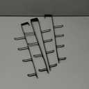 niffgaff Door Hooks Towel Hanger: Black Heavy Duty Over Door Coat Hanger for BathroomBedroom4 PCS,for 1.7'' Doors