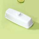 Butter Dish for Countertop and Refrigerator Door Shelf, Airtight Butter Dish with Lid Plastic Butter Holder with Knife Covered Butter Container Keeper, Dishwasher Safe