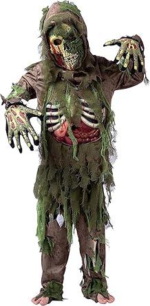 Spooktacular Creations Halloween Swamp Deluxe Skeleton Living Dead Zombie Costume for Halloween M