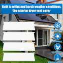 4 inch - Dryer air exhaust vent cover panel replacements UV and weather resistant OEM Upgraded PETG plastic color molded won't scratch, flake or fade. 4 Panels - Made and Assembled in USA