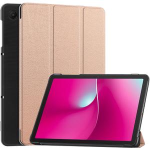 Revvl Tab 2 Case 2025, Slim Hard Shell Protective Cover with Auto Sleep Wake for Tmobile Revvl Tab 2 Tablet Case 10.1'' (Rosegold)