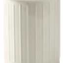 Kitchen Utensil Holder - Farmhouse Utensil Holder for Countertop - Ceramic Utensil Crock - Kitchen Decor & Housewarming Gift (White)
