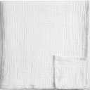 Meracorallo Muslin Swaddle Blanket, 100% Cotton Receiving Blanket Soft and Breathable Swaddle Wrap for Baby Boys and Girls, White