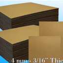 24x24 Large Cardboard Sheets Target Backer 10 Pack 3/16" Thick Corrugated Cardboard Blanks 24x24 Flat Cardboard Dividers, Inserts for Mailers Hard Sheets for Packing, Mailing, Moving, Shipping, Crafts