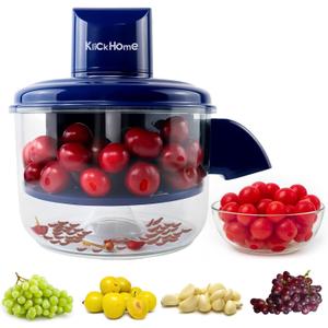 KlickHome - Garlic Peeler Machine, Rechargeable Electric Peeler Machine, Fruit Peeling Tool for Small Fruits Fast Skin Remover for Grapes, Cherry, and other small Fruits, Portable Peeler