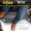 N-Fab Nerf Steps RS | Textured Black, Cab Length | 707417722 | Fits 2007-2021 Toyota Tundra Double Cab All Beds, SRW Gas