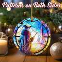 Christmas Ornaments, Dodosky 2.8in Ceramic Hanging Ornament, Xmas Decor, Christmas Tree Ornaments, Xmas Decorations for Tree, Holiday Ornament, Gift Ideas, Gifts for Women Men Friends (Wizard)