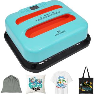 MECOLOUR Heat Press Machine for T-Shirts 12"X10", Heat Transfer Machine 110V for Sublimation,Tote Bags,Pillows,Dresses, Fast Heating, High Pressure, Precise Temperature Control, Insulated Safety Base