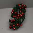 Christmas Garland,Christmas Garland with Lights Battery Operated,9 ft Rattan Artificial Flower Vine Plants Xmas Decorations for Indoor Outdoor Home Mantel Fireplace Stairs