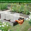 4 Pack Pop up Plant Covers Tent from Animals, 20"H X 13"D Insect Barrier Mesh Plant Guard Cover Net White Garden Plant Protectors Mini Greenhouse Plant Protection Cage with Stakes for Outdoor Plants