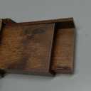 Boswillon Floating Shelves for Wall, Wall Mounted Shelves Set of 2, Rustic Shelves with Lip, Display Picture Ledge Shelf for Wall Decor Living Room Bathroom Kitchen - Brown