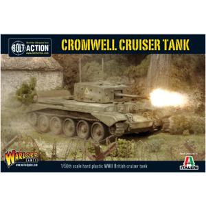 Warlord Bolt Action Cromwell Cruiser Tank 1:56 WWII Military Wargaming Plastic Model Kit, Small