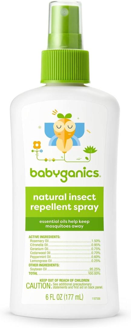 Babyganics Natural Insect Repellent, Packaging May Vary, 6 Fl Oz