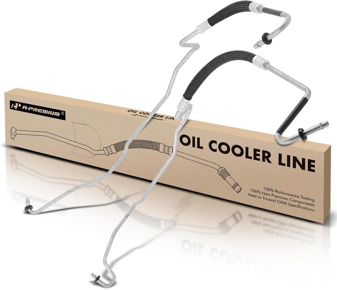 A-Premium Automatic Transmission Oil Cooler Line Hose Assembly Compatible with Jeep Liberty 2005-2006 & Dodge Intrepid 1998-2004 & Chrysler Concorde 1998-2004, Intrepid 2003-2004, Pressure and Return