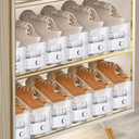 FENRUNXU Shoe Slots Organizer for Closet,24 Pack Shoe Stacker Shoe Rack Organizer for Closet Space Saver Storage Shoe Holder Organization(Transparent)