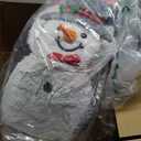 Dazzle Bright Snowman Christmas Decorations, 3-Piece Light Up 2D Snowman Family, 60 L Snowman Waterproof for Indoor or Outdoor Garden Yard Lawn Holiday Party Decor (Plush)