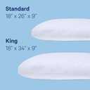 Casper Sleep Original Pillow, Standard Size Medium Soft Feel, Down-Alternative Fill, Supports Side, Back & Stomach Sleepers, Neck Pain Relief, Machine Washable