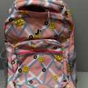 J World Sunrise Kids Rolling Backpack with Wheels for Girls Boys, Roller Bookbag for School, 18 x 13 x 9 Inches, Basketbally