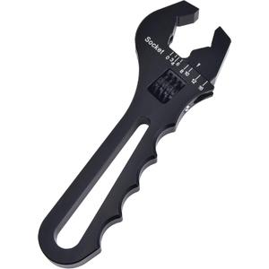 EVIL ENERGY AN Fitting Hose Wrench Adjustable 3AN-16AN Aluminum Black