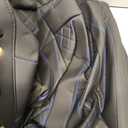 FLORICH Seat Covers for Cars, Front and Back Car Seat Cover Luxury Faux Leather Waterproof Seat Cover Full Coverage Seat Protector Full Set Universal Fit for Most Cars SUV Trucks, Black&Blue Line