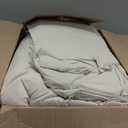 Andency Oversized King Comforter Set, 7 Pieces Beige Bedding