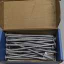 50 pc #5/16 inch by 6 inch Silver Structural Wood Screws, Heavy Duty Construction Screws, Alternative to lag Screws, Exterior Grade, 2" T30 bits Included, #5/16" x 6"