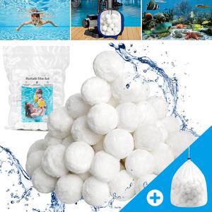 3.08 lbs Pool Filter Ball for Sand Filter Pump for Above Ground Pool,Reusable Eco-Friendly Filter Balls Replace Pool Filter Sand (Equals 100 lbs Pool Filter Sand).…