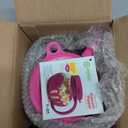 Ecolution Patented Micro-Pop Microwave Popcorn Popper with Temperature Safe Glass, 3-in-1 Lid Measures Kernels and Melts Butter, Made Without BPA, Dishwasher Safe, 1.5-Quart, Pink