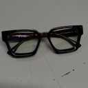 livho Oversized Eyewear Frame for Woman and Men - Rectangle Fashion Glasses for Computer, Chic Preppy Frame (*Coco Tortoise)