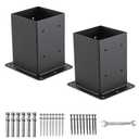 4"x 4" Post Base 2 Pcs|(Inner Size 3.6x3.6) Post Anchors|