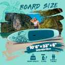 FEATH-R-LITE Inflatable Ultra-Light 10'30''/10'6''33'' Stand Up Paddle Board for All Skill Levels with Premium SUP Paddleboard Accessories,Non-Slip Comfort Deck for Youth & Adults