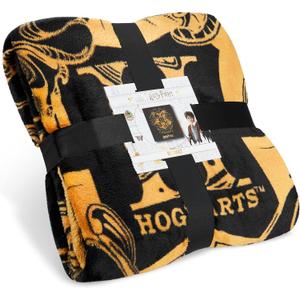 Harry Potter Gifts Fleece Bed Blanket Super Soft Cozy Bed Throw Hogwarts Bedroom Decor Plush Comforter 59" x 51" for Bedroom Travel Sleepovers