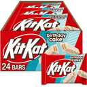 KIT KAT Birthday Cake Flavored Creme with Sprinkles, Bulk, Individually Wrapped Wafer Candy Bars, 1.5 oz (24 Count) (EXP 01/01/26)
