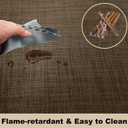 Office Chair Mat for Hardwood Floor, 59 x 48 inches Heavy Duty Rattan-Like Woven Desk Chair Mat, Non-Slip Floors Protector for Computer Chair