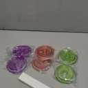 Aieve Mason Jar Straw Lids Compatible with Ball 16oz 24oz Wide Mouth Mason Jar, 6 Pcs Wide Mouth Drinking Cover with Straw Hole