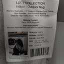 Washable Area Rug for Living Room, Indoor, Dinig Room  Soft Pile Non-Slip Rug for Kitchen  Modern Contemporary Design Machine Washable Carpet, Foldable Rug, Easy to Clean  (8X10-Dark Blue) (9'8" x 7'7" (Rectangular))