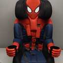 Marvel Spider-Man 2-in-1 Car Seat by KidsEmbrace | Forward-Facing Harness (26.565 lbs) & Booster Mode (40-100 lbs) | Latch Equipped | Premium Fit with Multi-Position Headrest, Harness & Recline