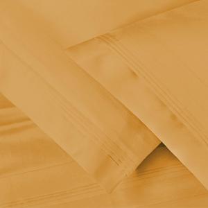 Superior Cotton Oversized Pillowcase Set Solid 1500 Thread Count Egyptian, Standard, Gold