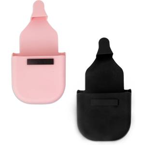 2-Pack Reusable Gas Pump Gloves - Premium Silicone Fueling Glove for Clean Hands Protection - Pump Gloves for Safe RefuelingBlack&Pink