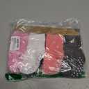 Touched by Nature Unisex Baby Organic Cotton Socks with Non-Skid Gripper for Fall Resistance (12-24 Months, Solid Black Pink)